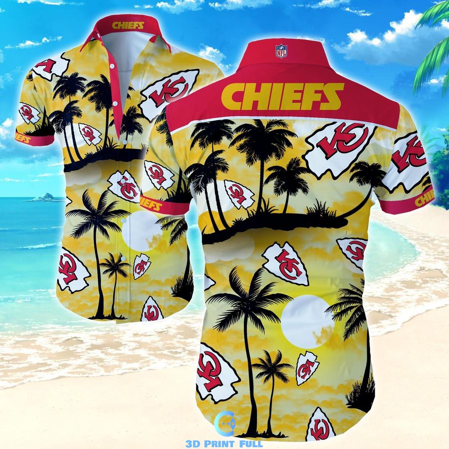 Beach Shirt Kansas City Chiefs Hawaiian Shirt Summer Button Up