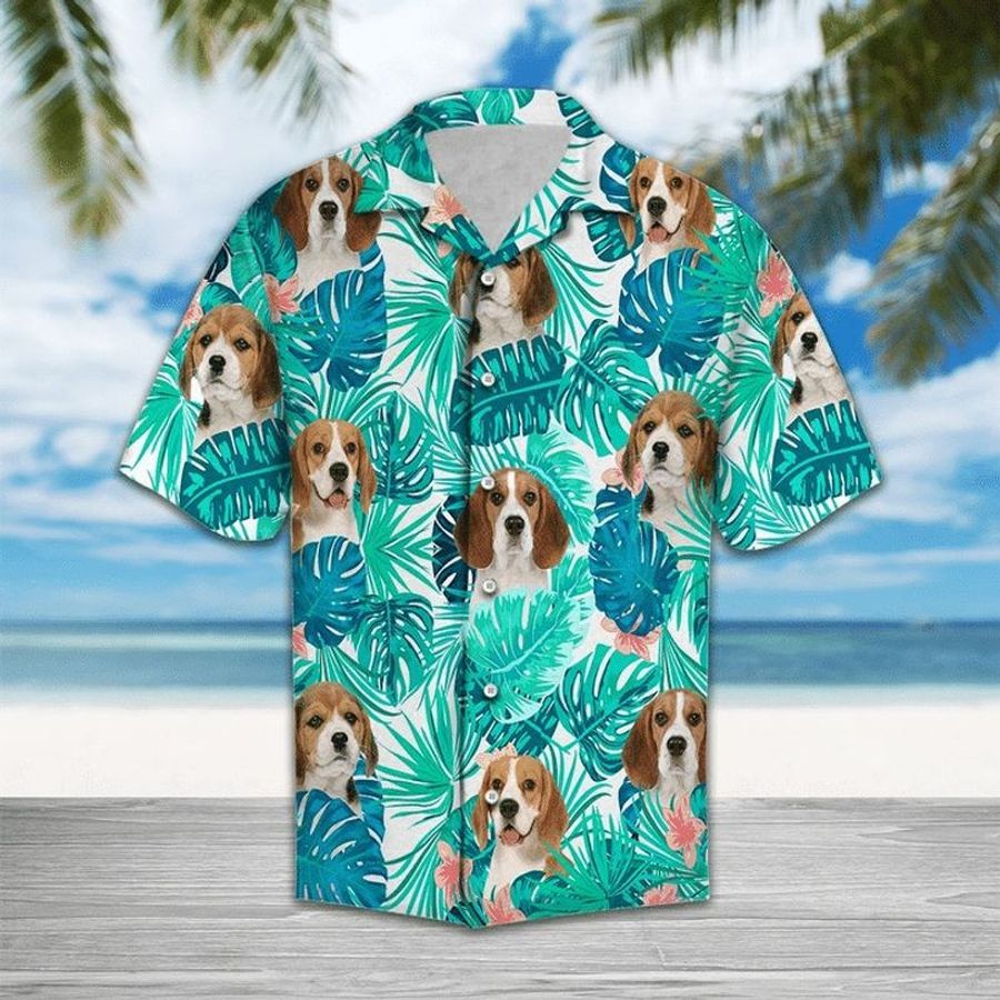Beagle Tropical Hawaiian Shirt