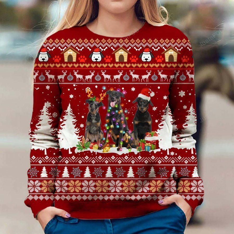 Beauceron Dog Christmas Ugly Sweater, Ugly Sweater, Christmas Sweaters, Hoodie, Sweater