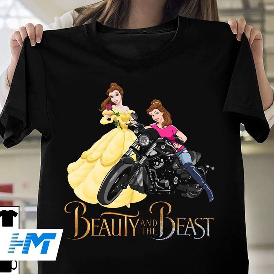 Beauty And The Beast Tshirt Black A2 Ej5bt All Sizes