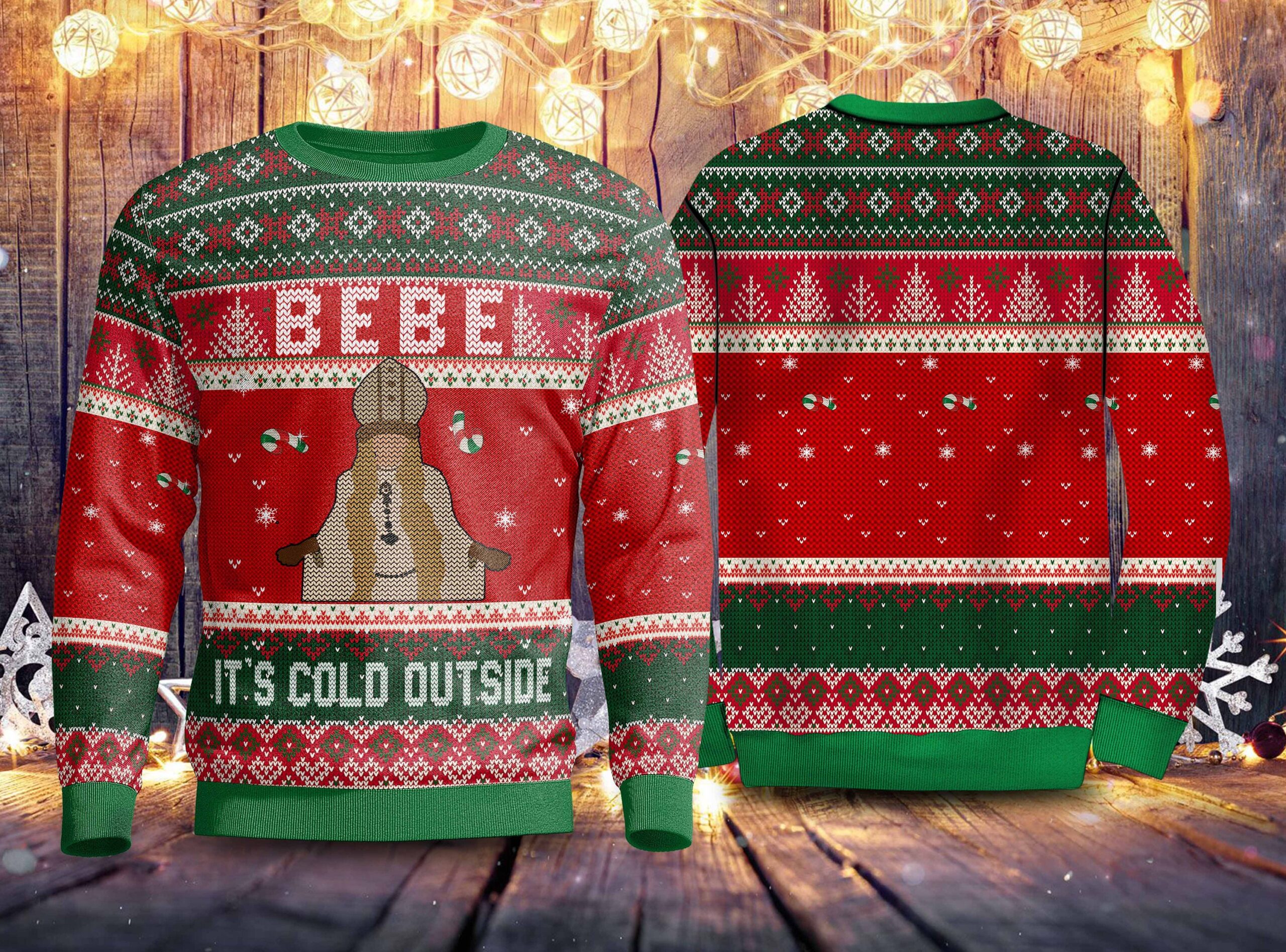 Bebe Its Cold Outside Christmas Ugly Sweater