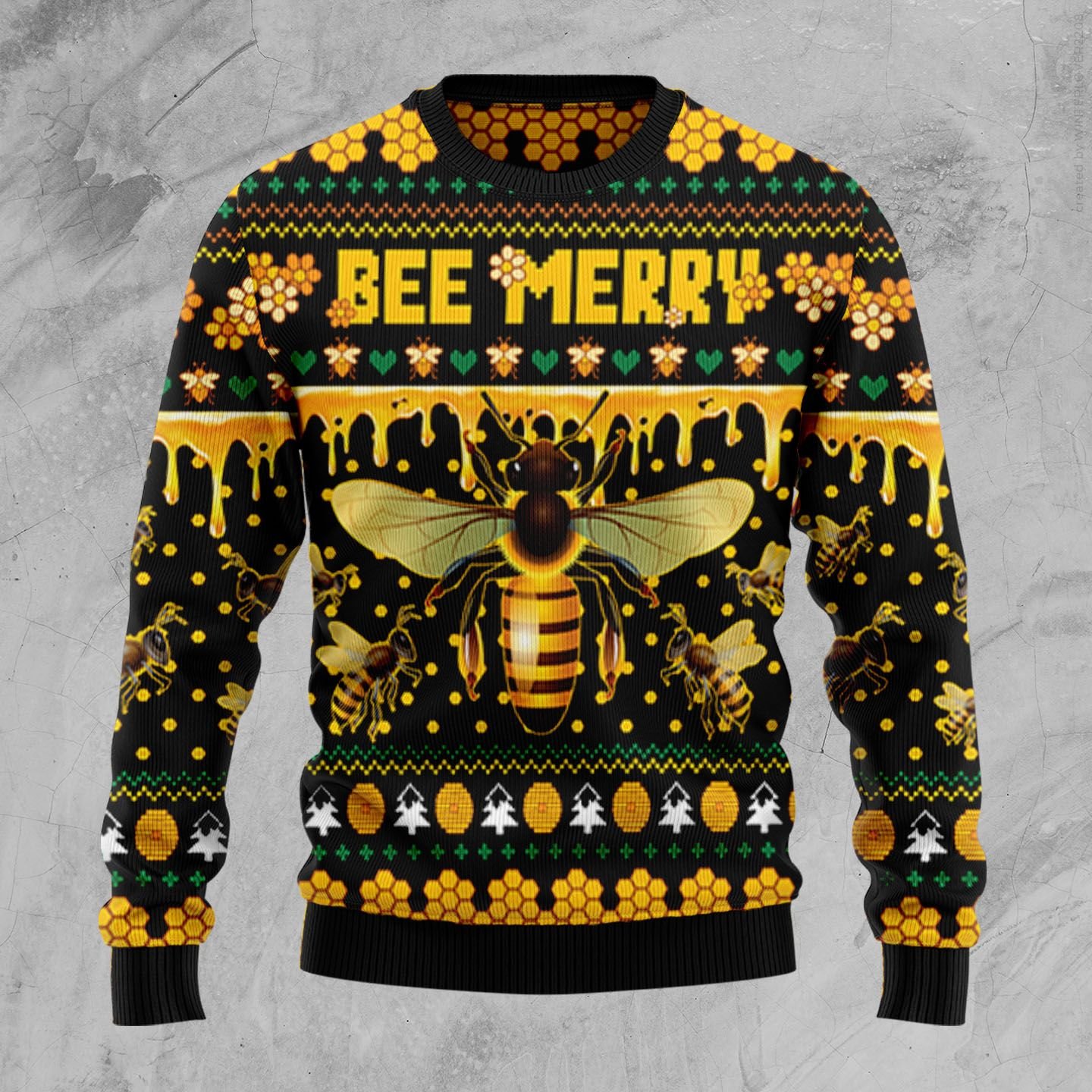 Bee Merry Funny Ugly Sweater