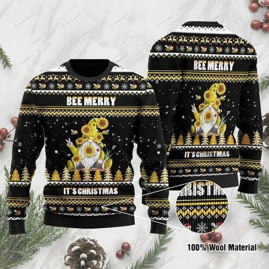 Bee Merry Ugly Christmas Sweater - 451