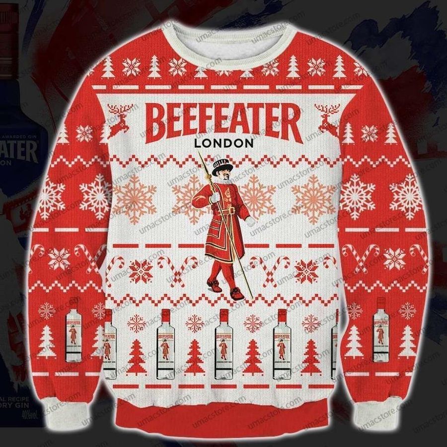 Beefeater Gin 3D Print Christmas Sweater