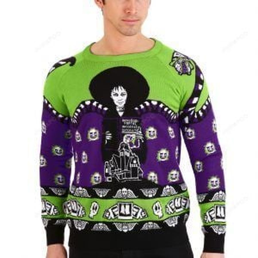 Beetlejuice Lydia Deetz Ugly Christmas Sweater, All Over Print Sweatshirt, Ugly Sweater, Christmas Sweaters, Hoodie, Sweater