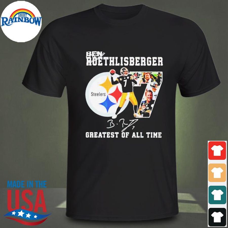 Ben roethlisberger greatest of all time signature shirt