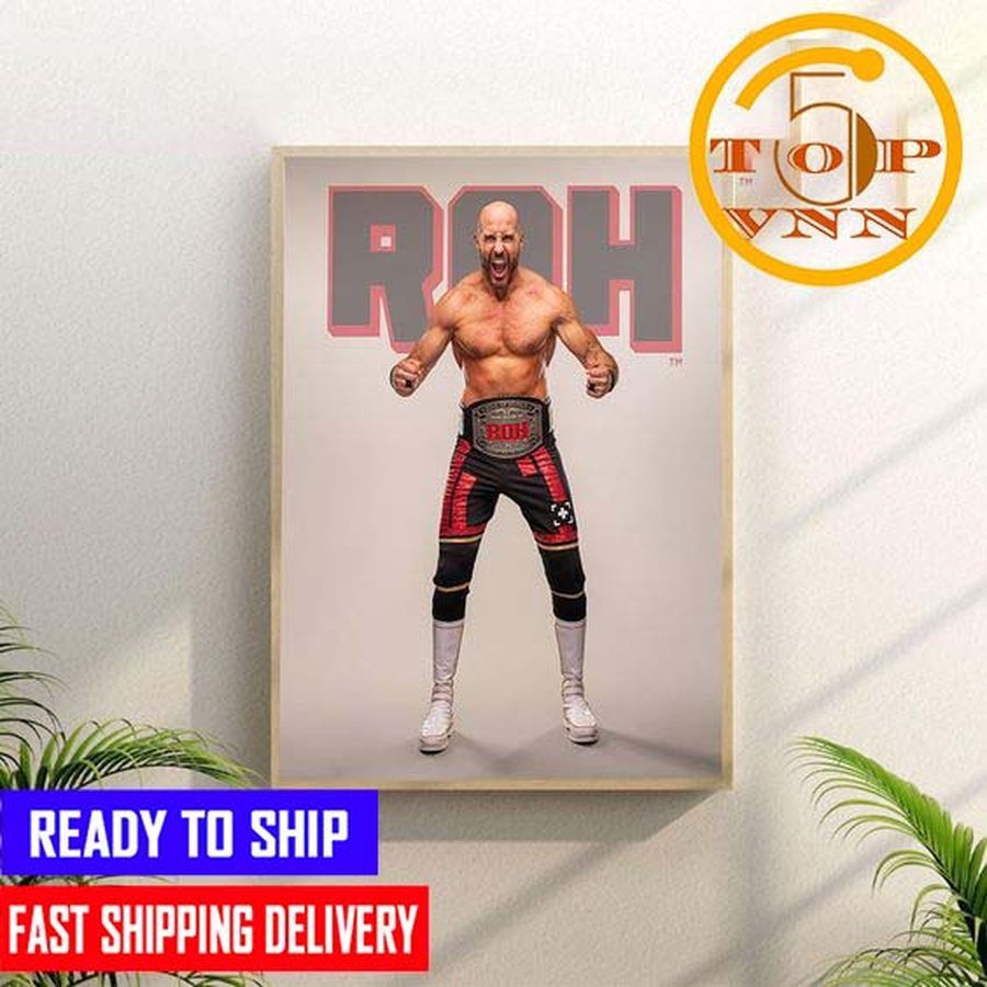 BEST AEW Fight For The Fallen Claudio Castagnoli ROH World Championship Poster Canvas Home Decoration