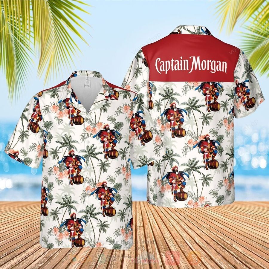 Best Captain Morgan White 3d All Over Printed Hawaiian Shirt Short
