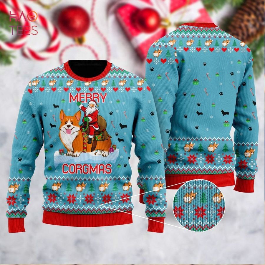BEST Funny Dog Merry Corgmas Christmas Ugly Christmas Sweater