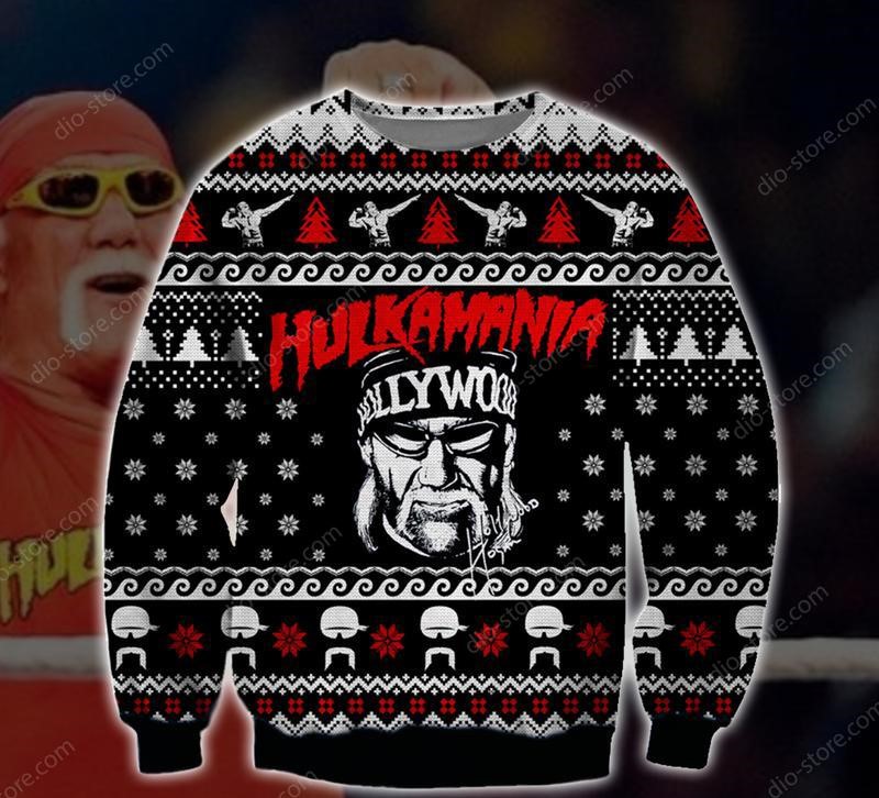 Best Hulk Hogan Hulkamania Christmas Knitted Ugly Sweater Sweatshirt