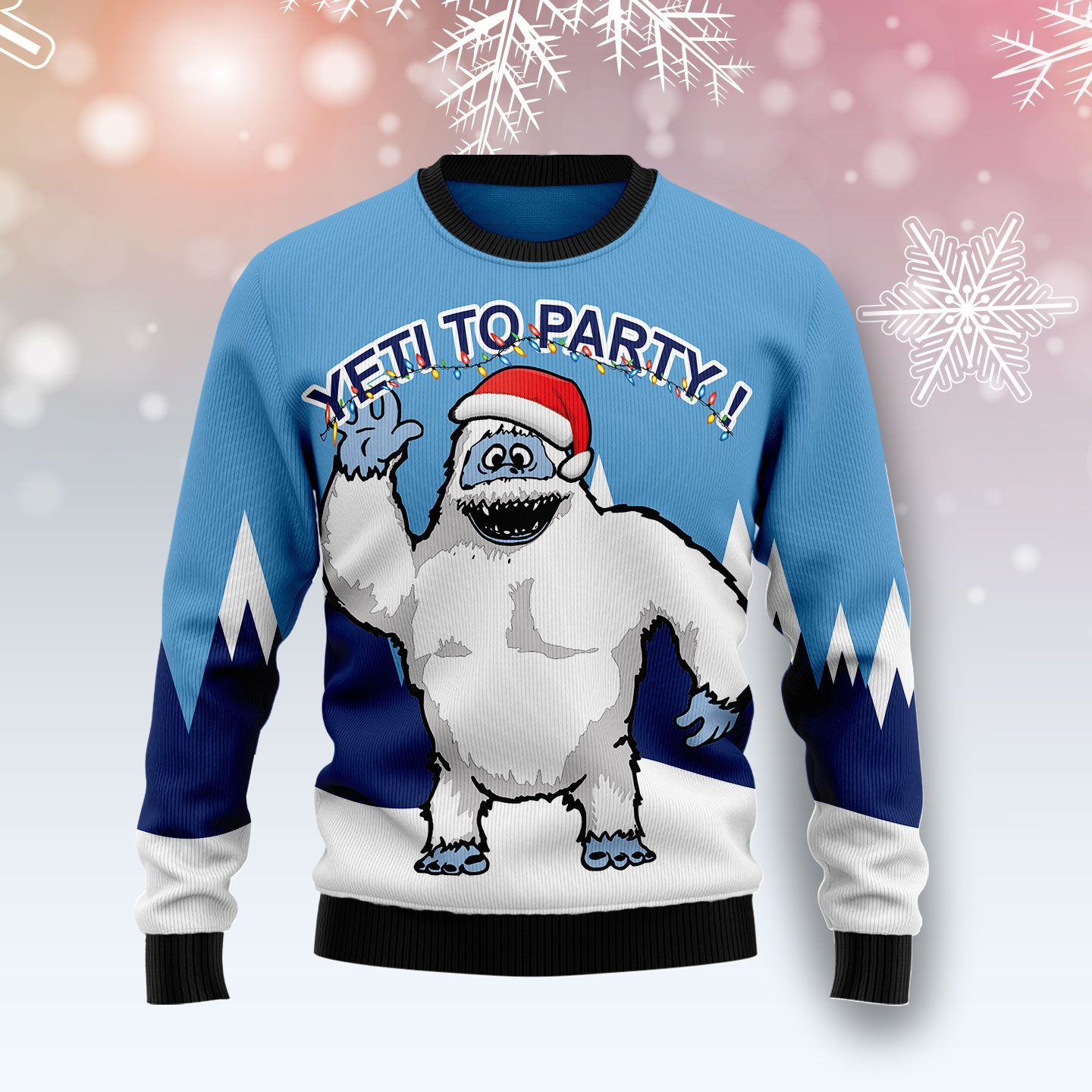 Bigfoot Party Ugly Sweater