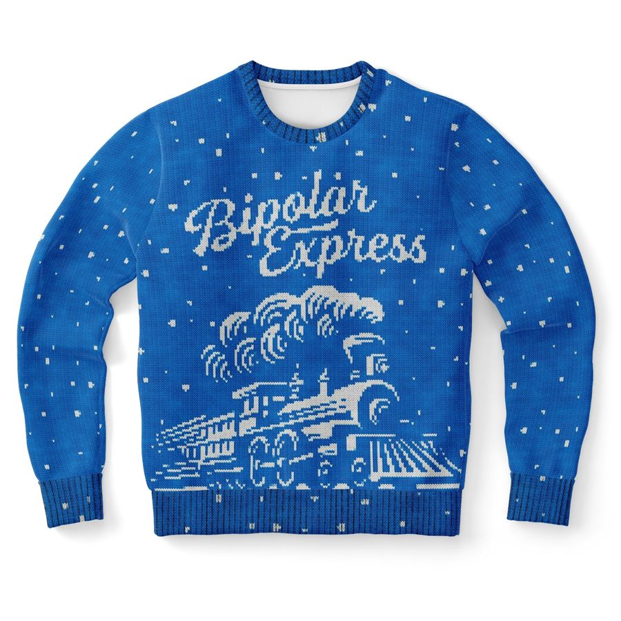 Bipolar Express Ugly Christmas Sweater - 973