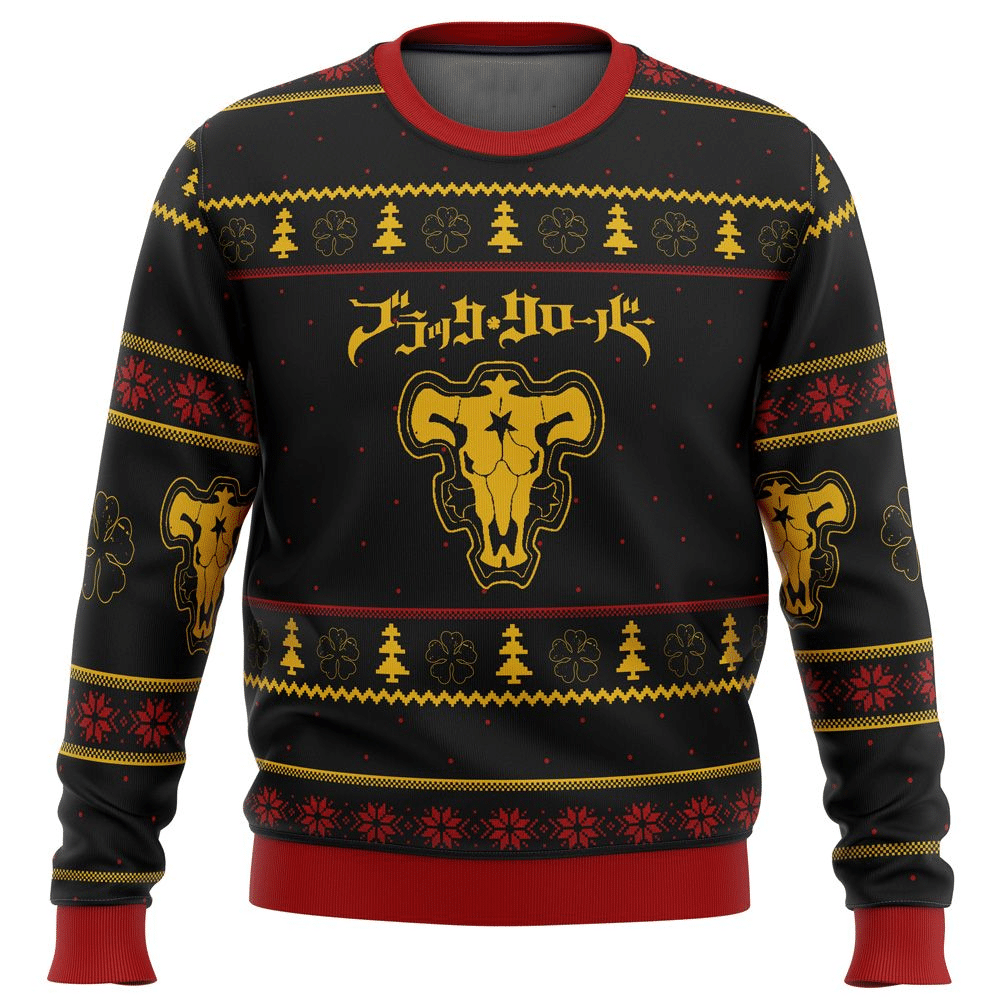 Black Clover Anime 5 Ugly Sweater Gifts, Black Clover Anime Gift Fan Ugly Sweater.png
