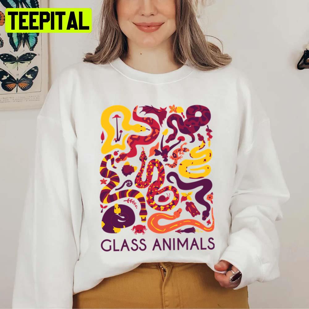 Black Mambo Style Glass Animals Unisex Sweatshirt