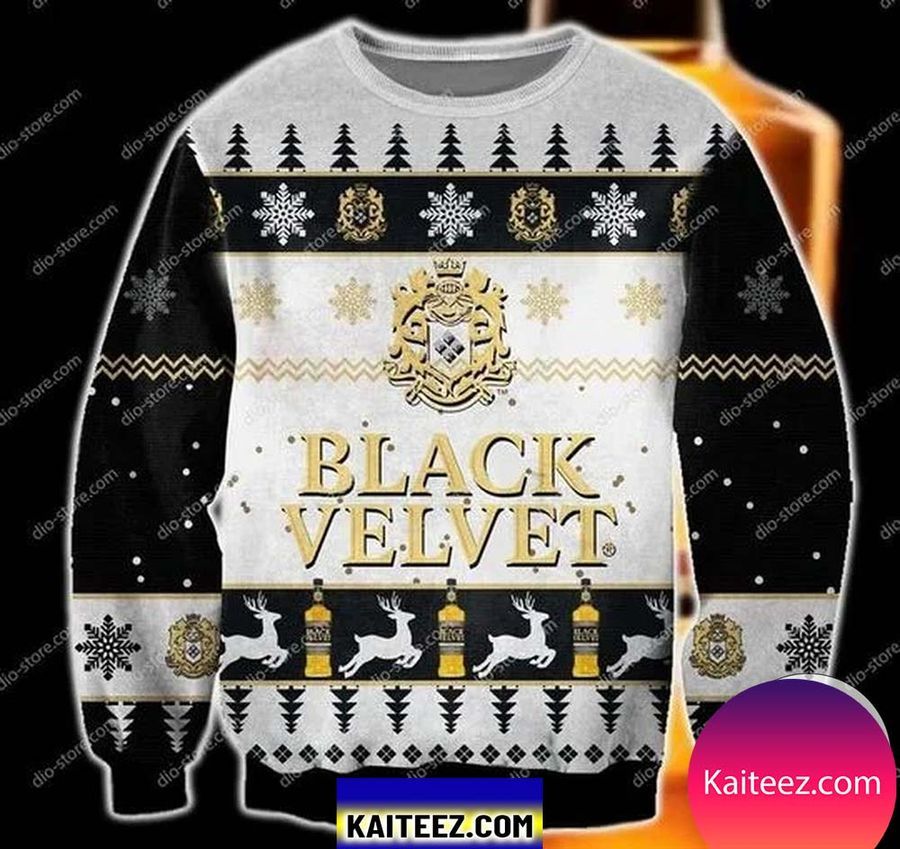 Black Velvet Whisky 3D Christmas Ugly Sweater
