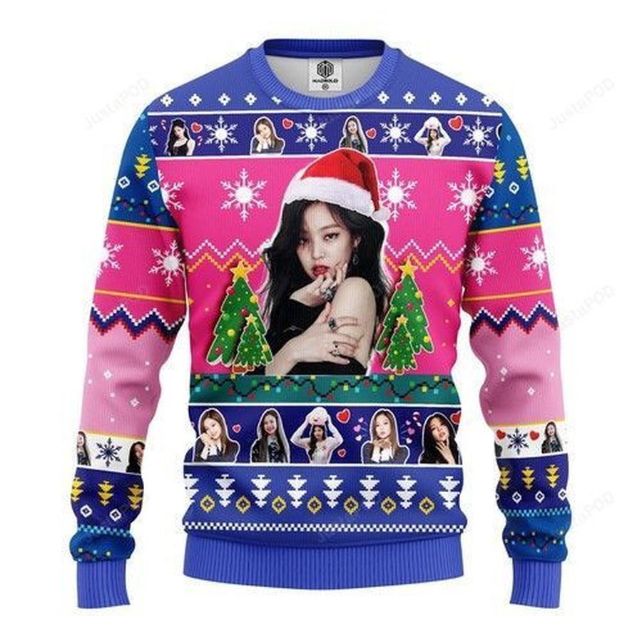 Blackpink Jennie Kim Christmas For Fans Ugly Christmas Sweater All