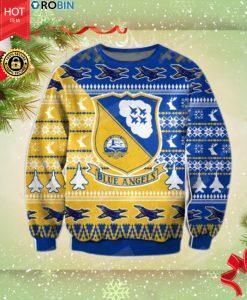 Blue Angels Christmas For Unisex Ugly Christmas Sweater, All Over Print