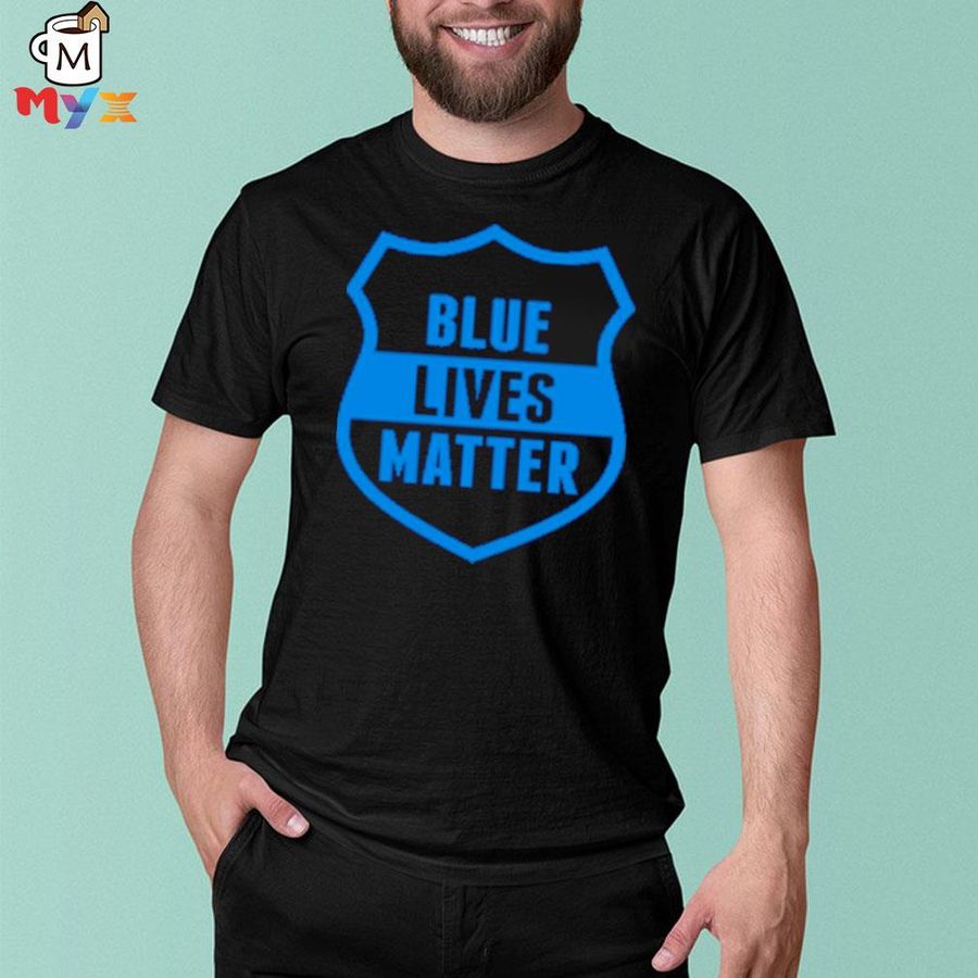 Blue lives matter logos shirt