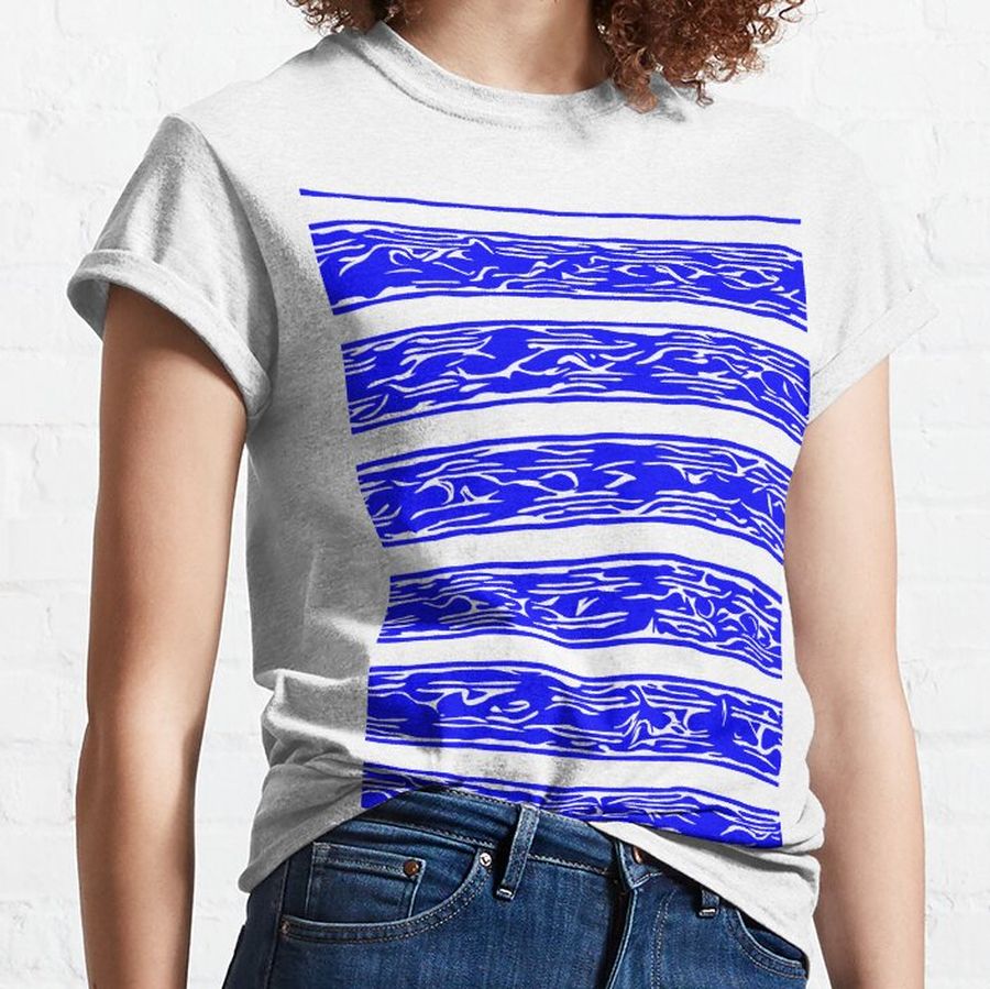 Blue Modern Pattern Classic T-Shirt