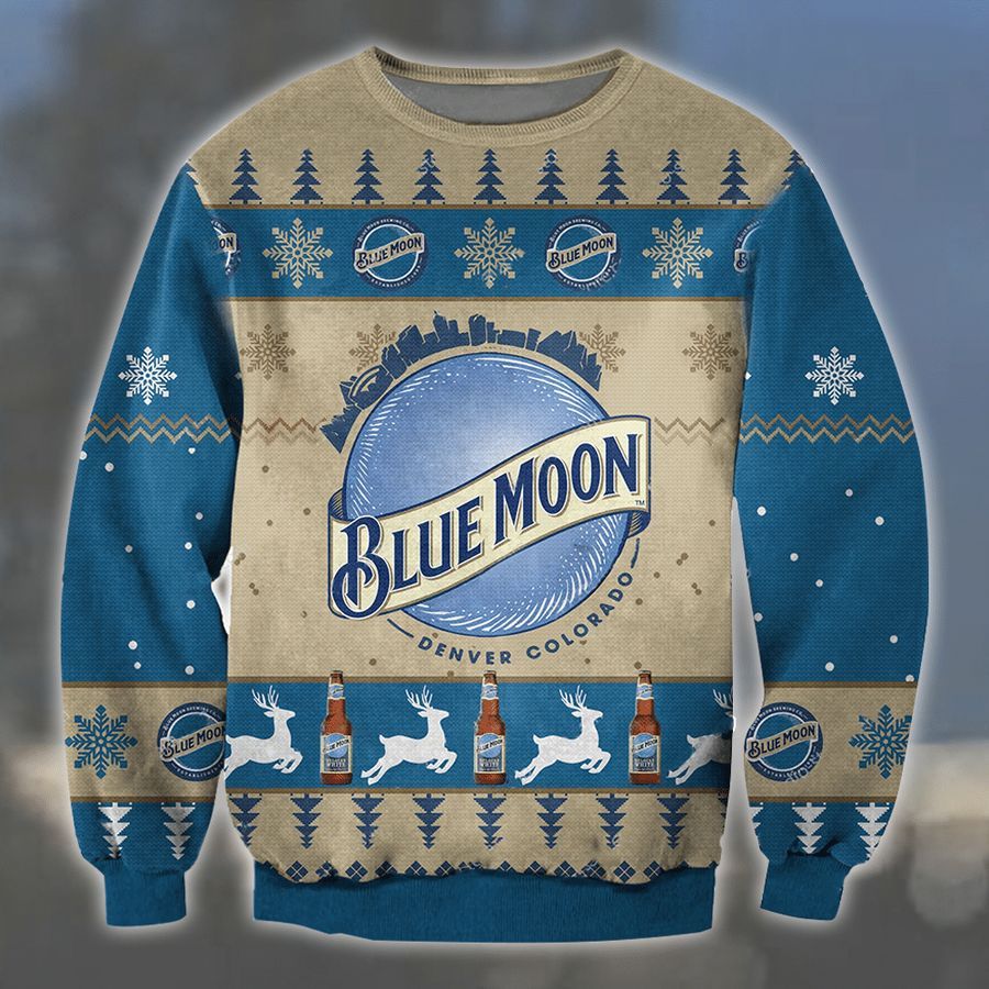 Blue Moon Denver Colorado Ugly Sweater