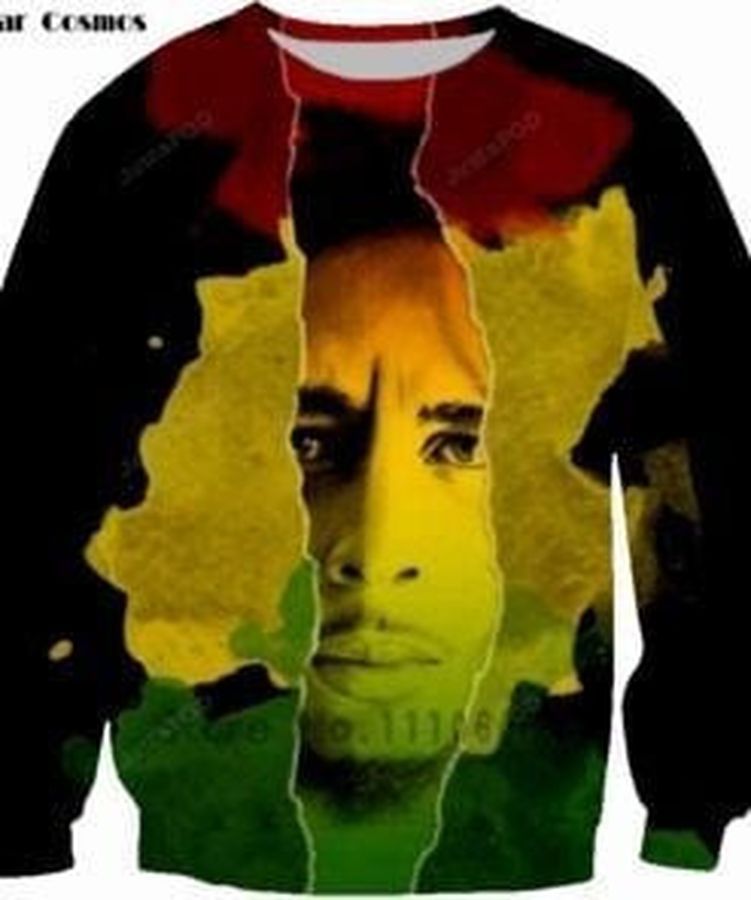 Bob Marley Ugly Christmas Sweater All Over Print Sweatshirt Ugly
