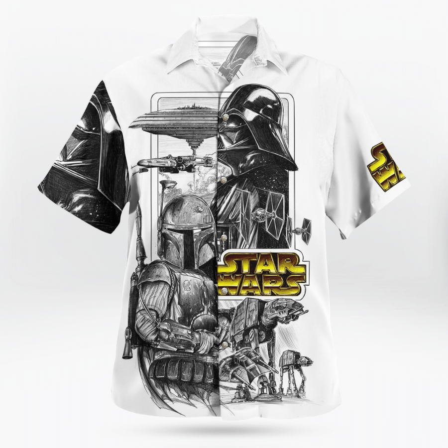 Boba Fett Varth Vader Star wars Hawaiian shirt.png