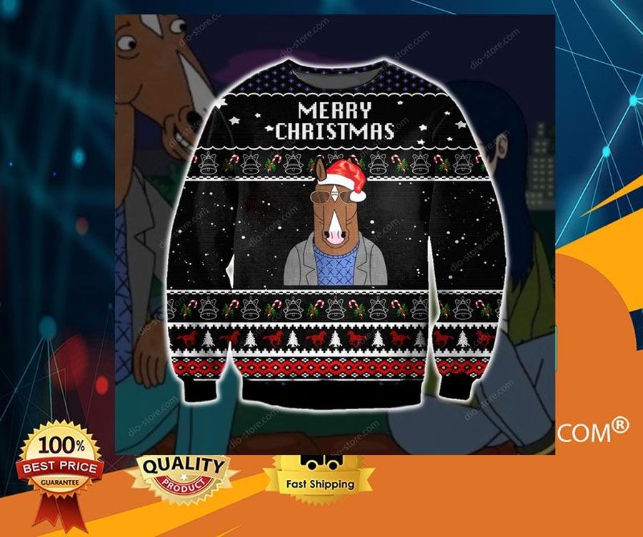 Bojack Horseman merry christmas sweater, Ugly Sweater, Christmas Sweaters, Hoodie, Sweater