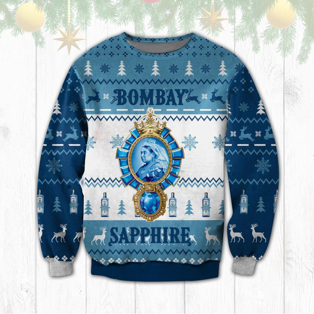 Bombay Sapphire Gin Ugly Sweater