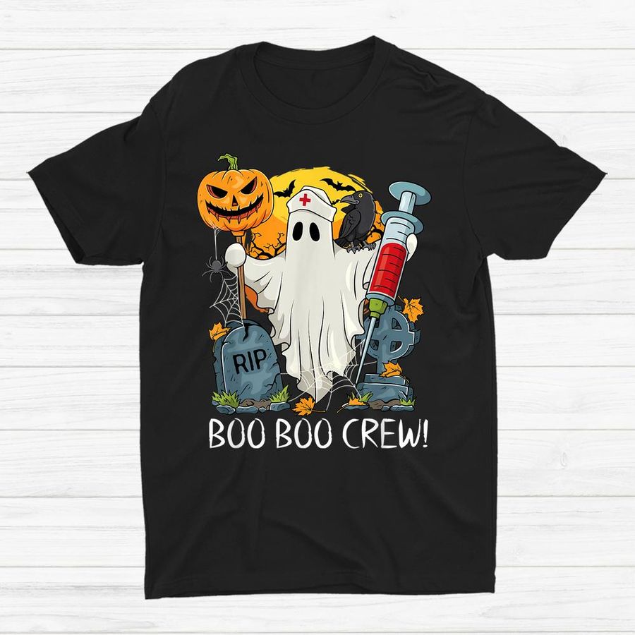 Boo Boo Crew Nurse Ghost Pumpkin Halloween Shirt