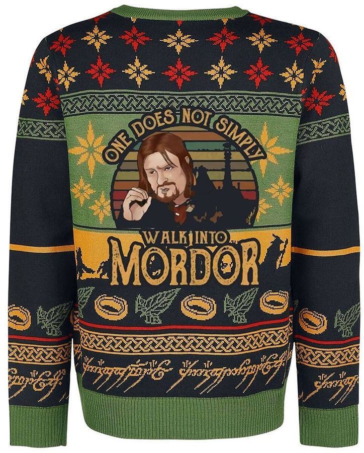 Boromir One Does Not Simply Walk Into Mordor Ugly sweater