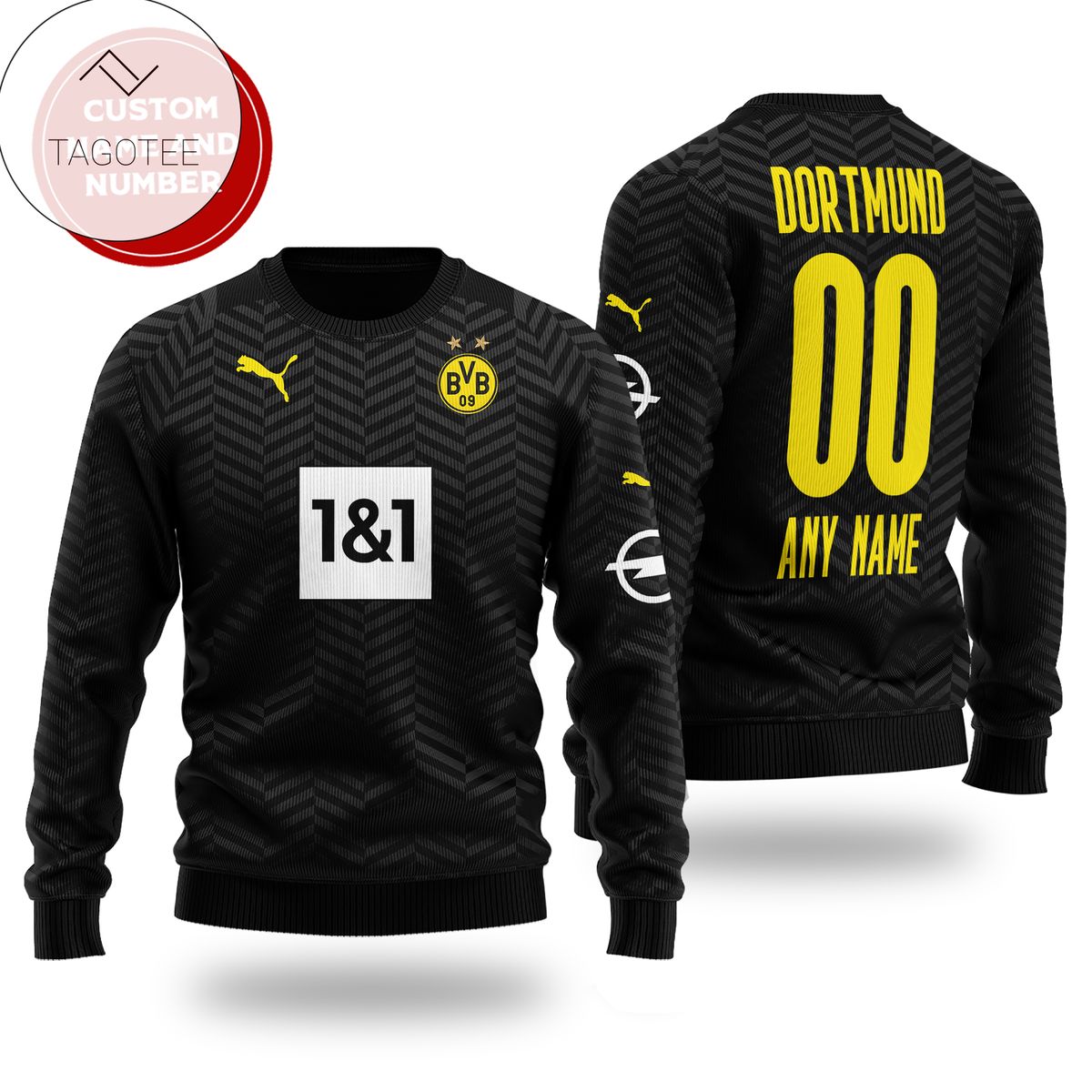 Borussia Dortmund Bundesliga Black Ugly Sweater
