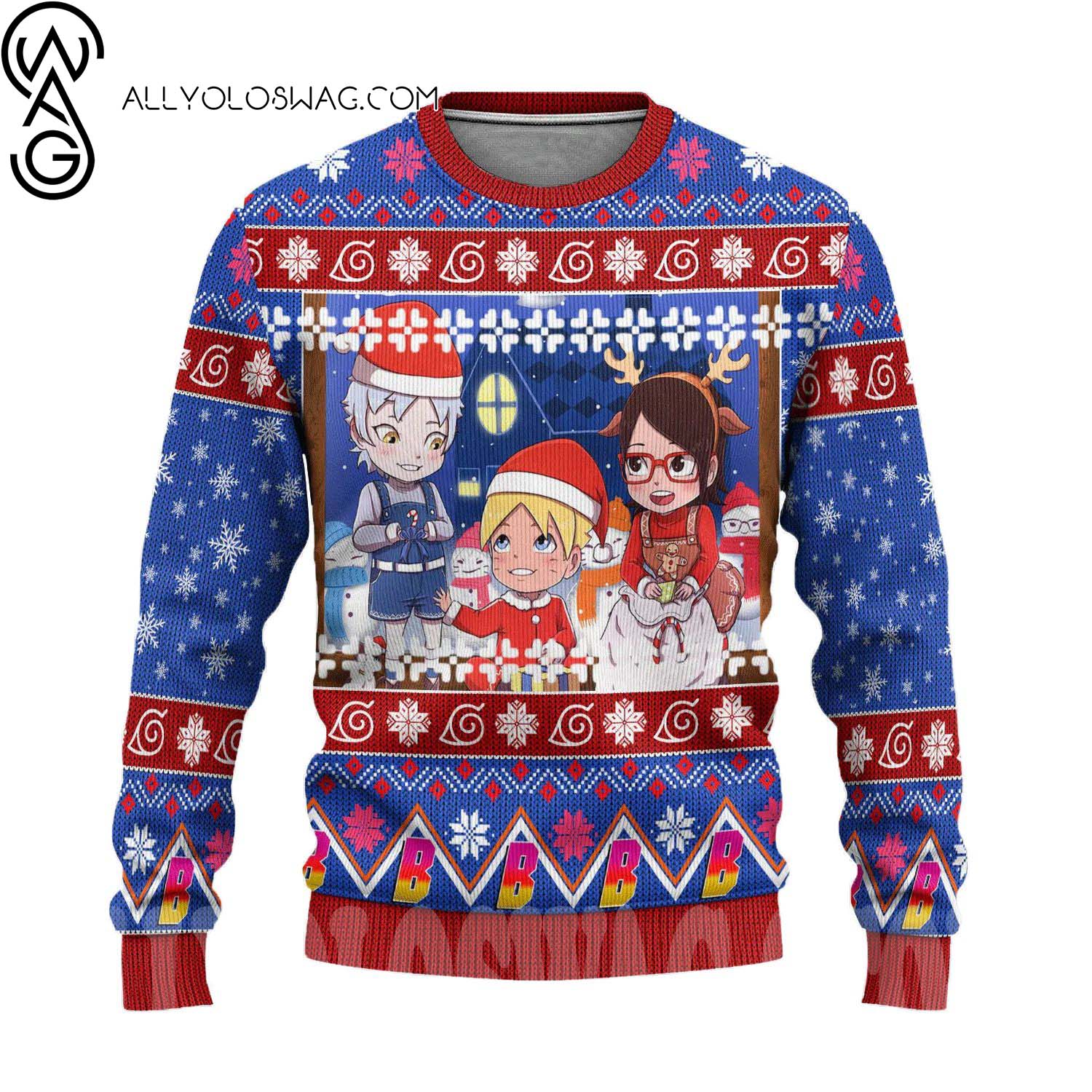 Boruto Naruto Anime Ugly Christmas Sweater