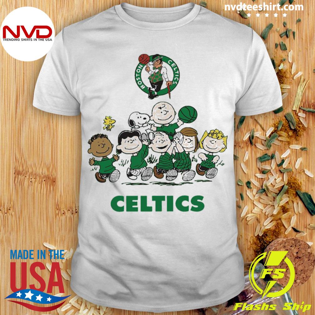 Boston Celtics Basketball Snoopy Celtics Shirt