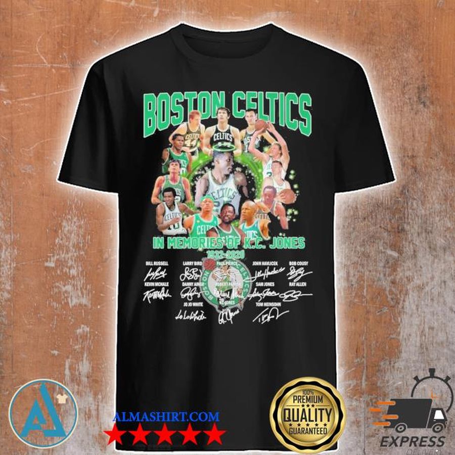 Boston Celtics In memories of KC Jones 1932 2021 signatures shirt