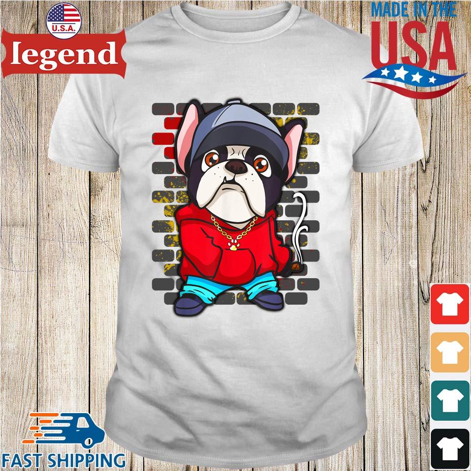 Boston Terrier Hip Hop Gangster Rapper Dog Shirt