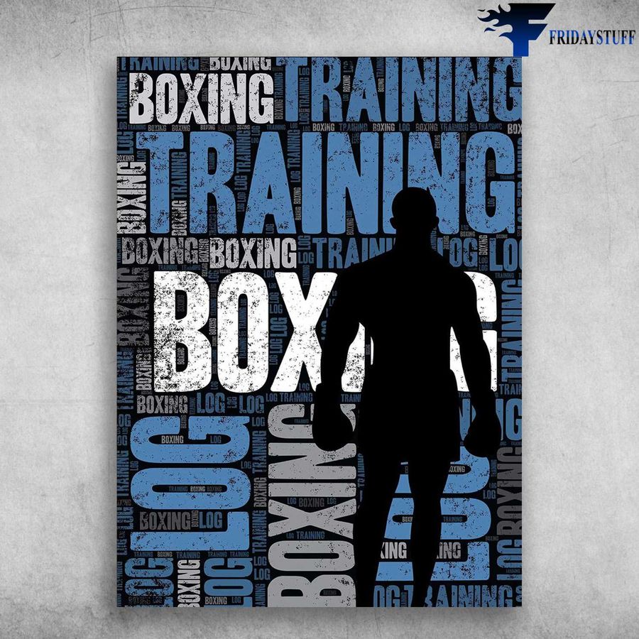 Boxing Man, Boxing Poster, Boxing Training Poster Home Decor Poster Canvas