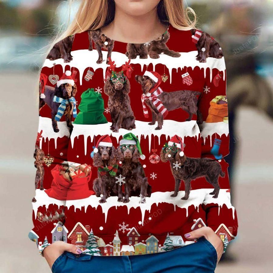 Boykin Spaniel Dog Christmas Ugly Sweater, Ugly Sweater, Christmas Sweaters, Hoodie, Sweater