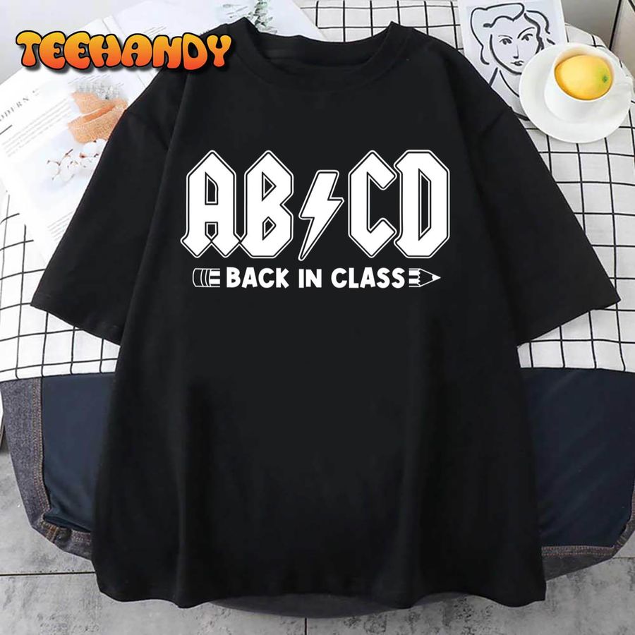 Boys Girls Teachers ABCD Rock Graphic Back To School T-Shirt