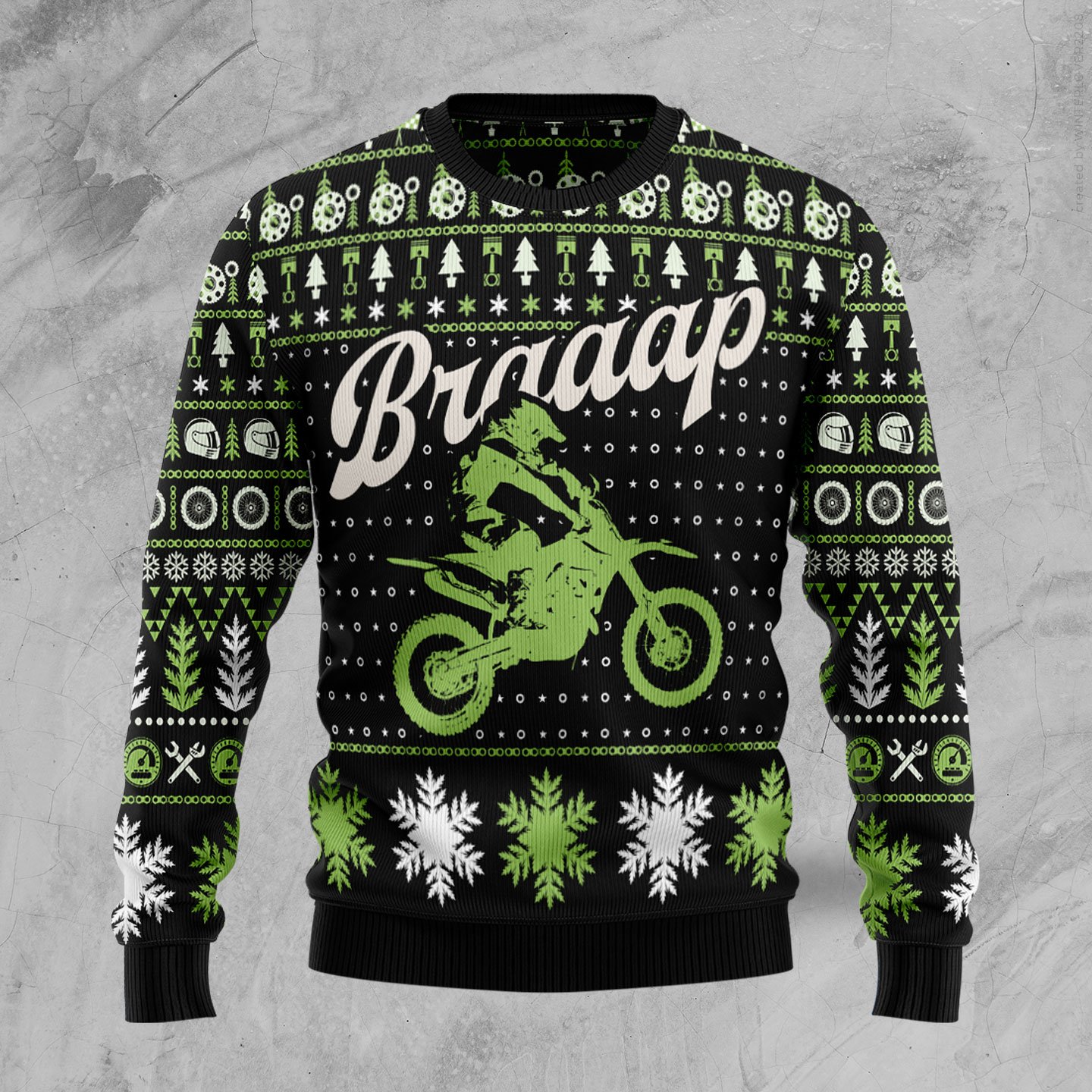 Braaap Moto Ugly Sweater