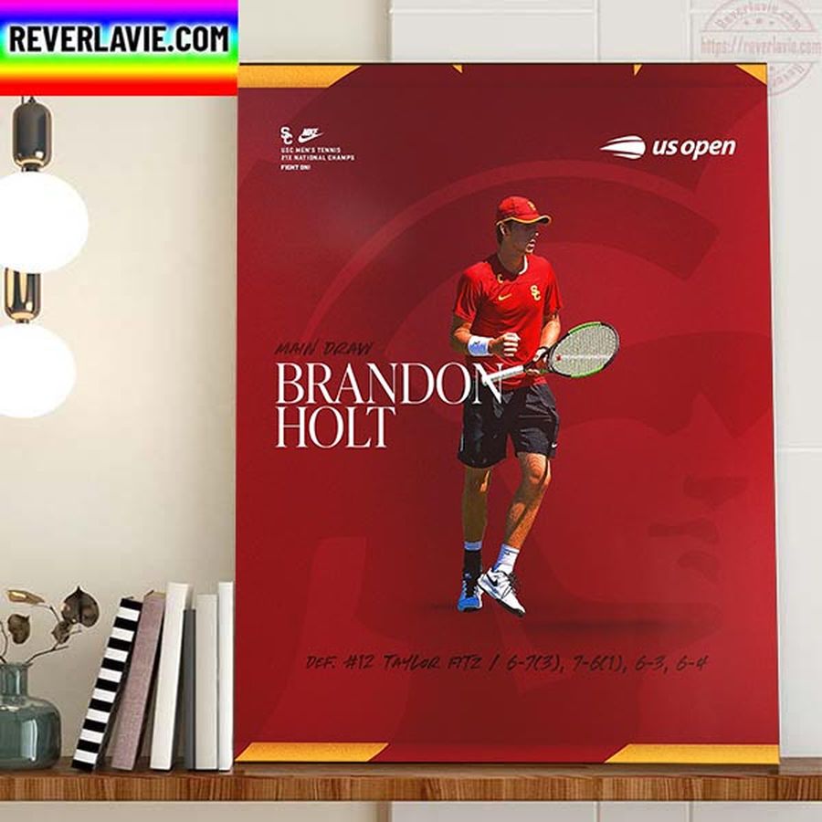 Brandon Holt First Grand Slam Win In US Open Tennis Home Decor Poster Canvas