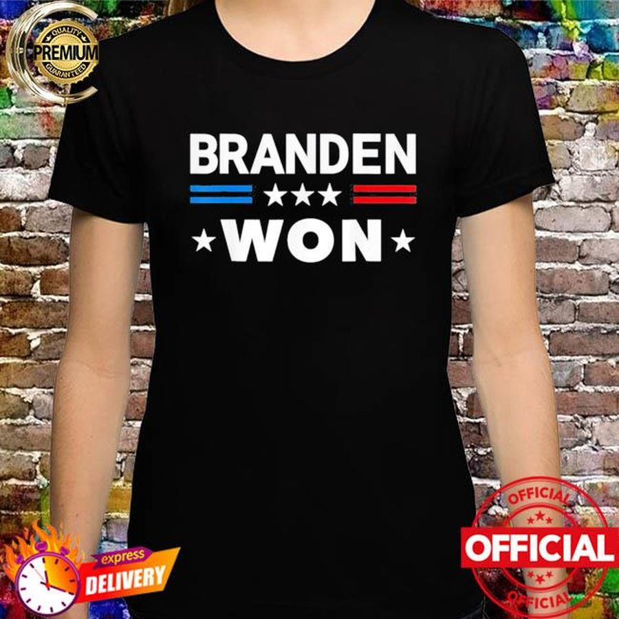 Brandon Won US Flag Funny Trendy T Shirt