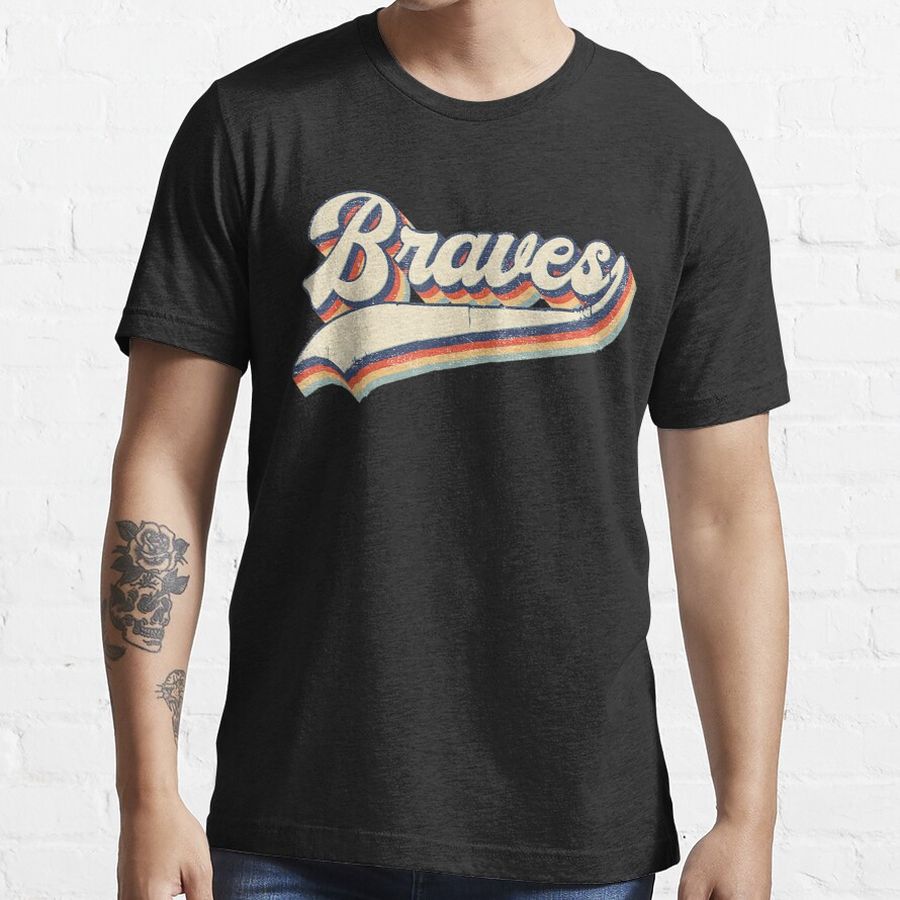 Braves Sports Name Vintage Retro Gift Men Women Girl Boy New Essential T-Shirt