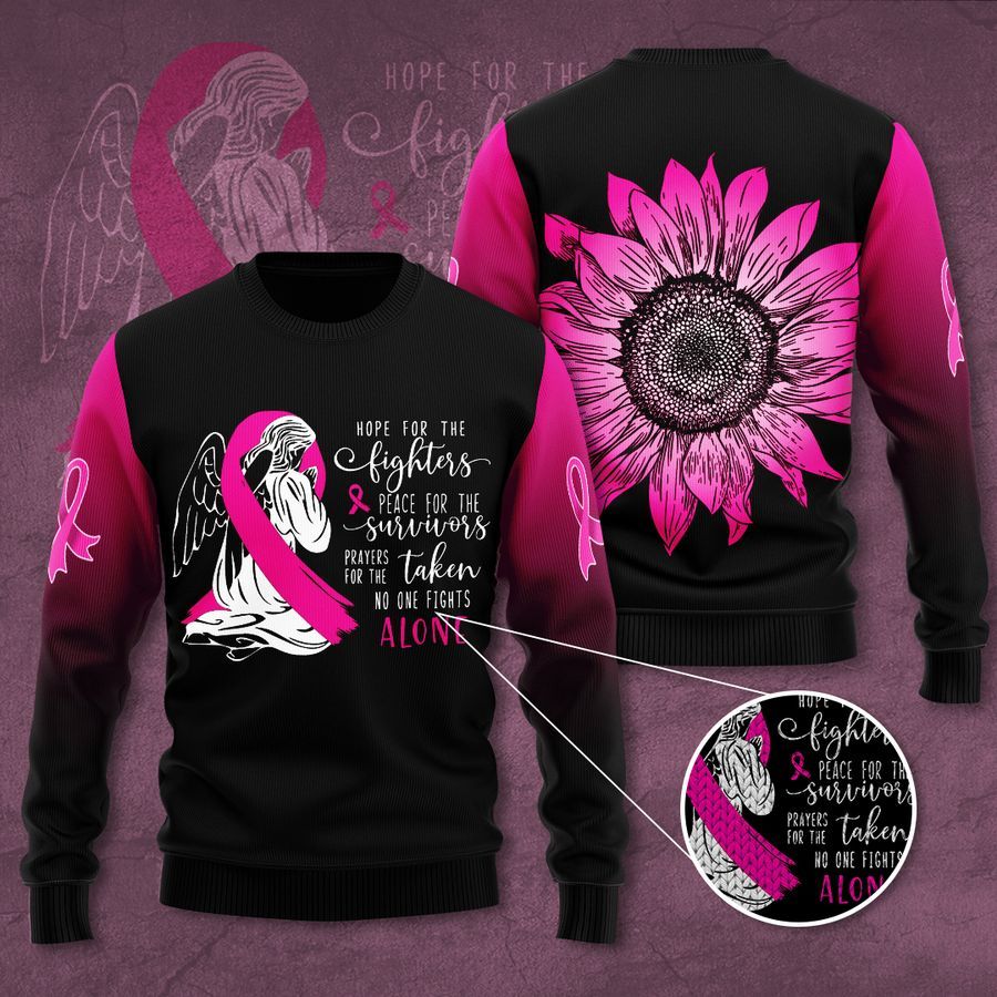 Breast Cancer Awareness Hope For The Fighters Ugly Sweater