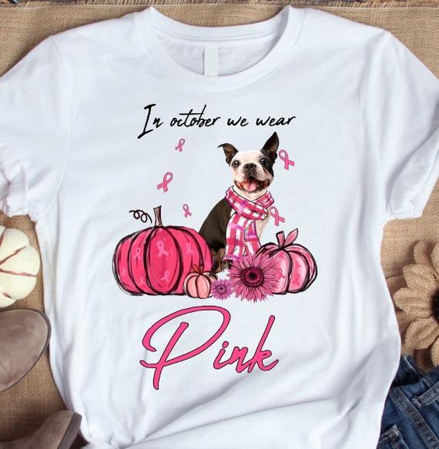 Breast Cancer French Bulldog – In october we wear pink
