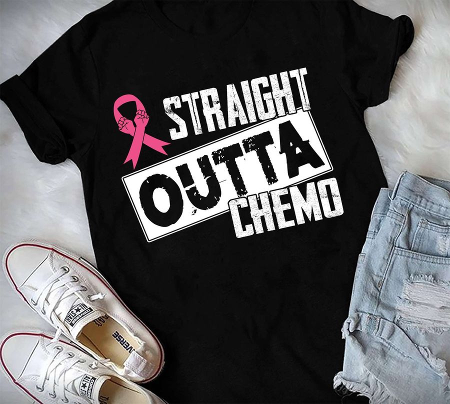Breast Cancer Ribbon – Straight Outta Chemo