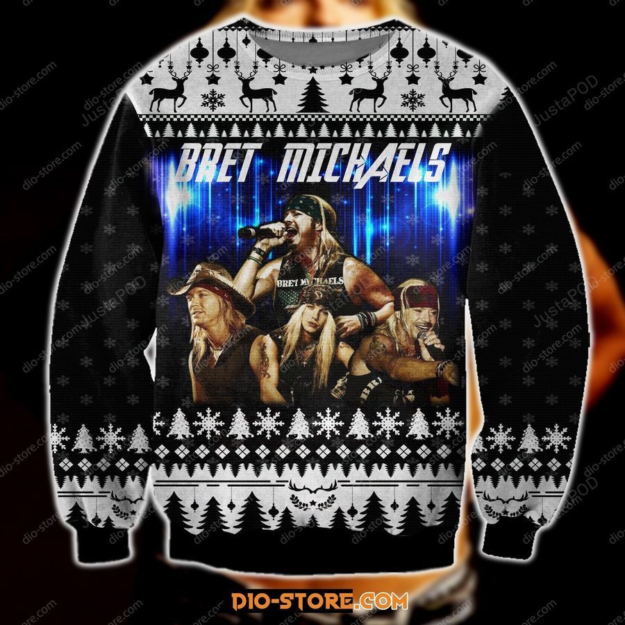 Bret Michaels 3d Print Ugly Sweater Ugly Sweater Christmas Sweaters