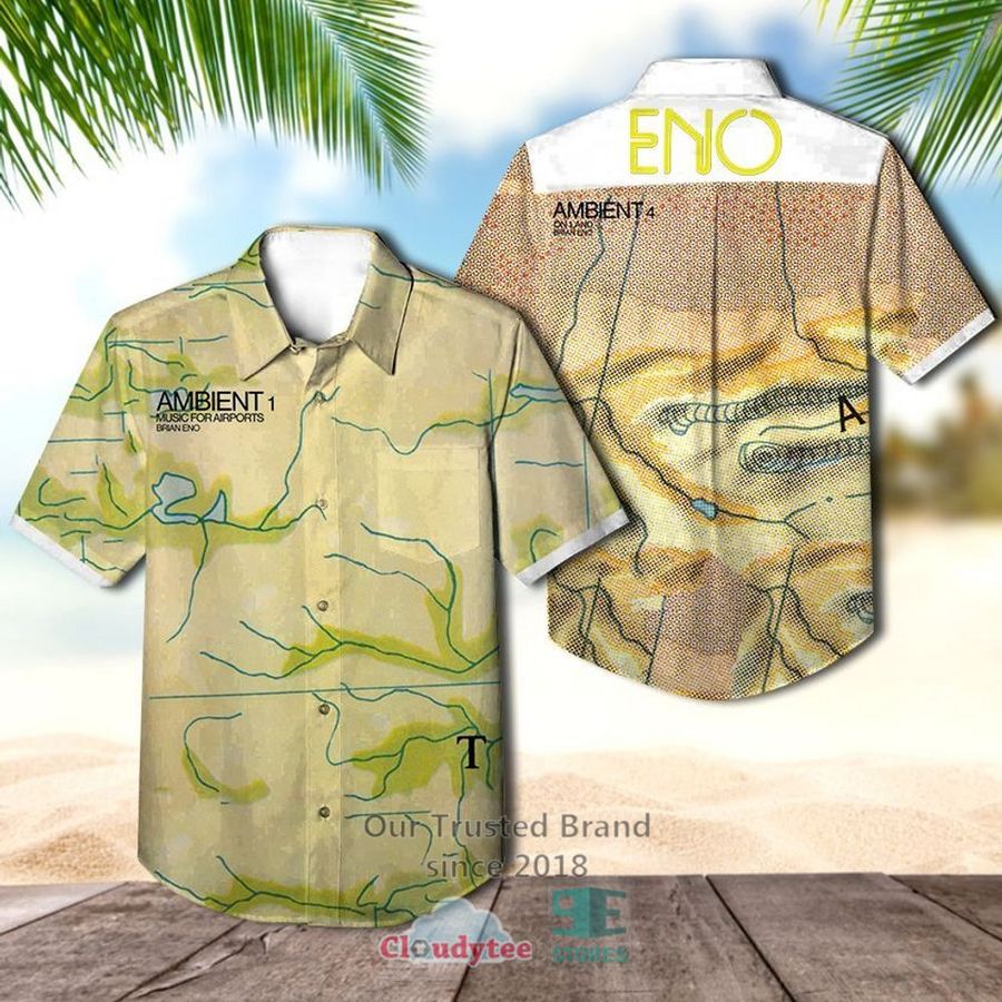 Brian Eno Ambient 1 Music for Airports Albums Hawaiian Shirt – LIMITED EDITION