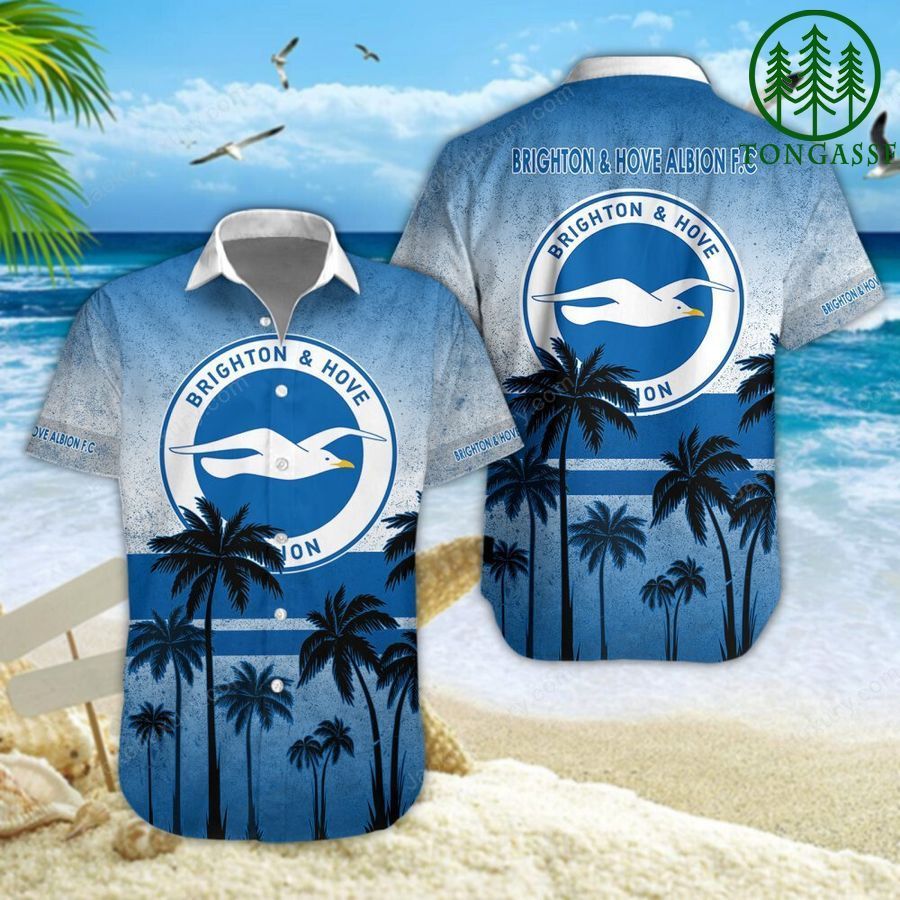 Brighton & Hove Albion F.C New Design Palm Hawaiian Shirt