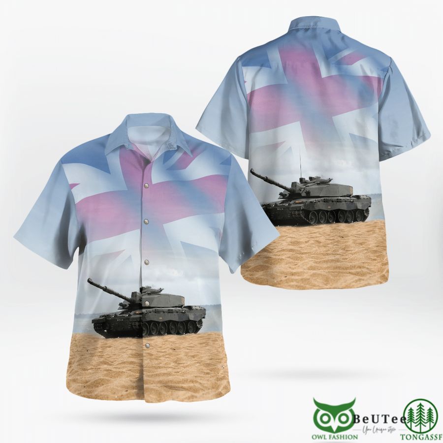 British Army Challenger 2 Armed Forces Day Hawaiian Shirt