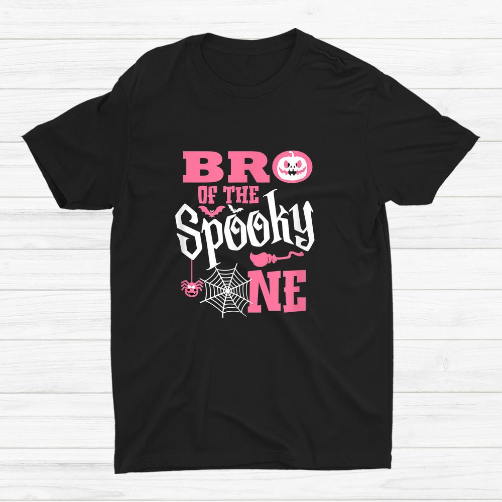 Brother Halloween 1st Birthday Family Spooky One Girl  Shirt